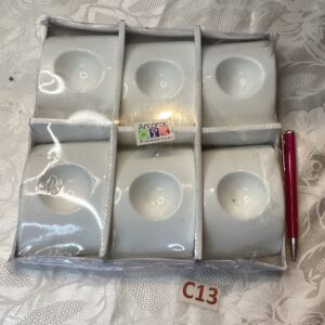 Lot de 6 verrines à apéritif porcelaine blanche Cui.c13