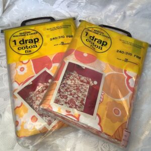 Lot de deux draps plats vintage annees 80 lin.c1