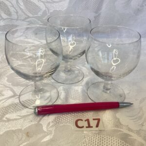 Lot de trois verres à apéritif Cui.c16