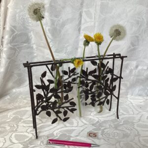 Triple soliflor sur support en fer forgé dec.c5