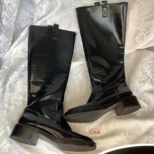 Bottes noires à petits talons 39 Stradivarius