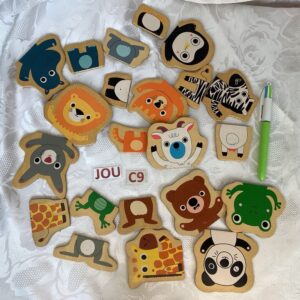 Animaux à associer en bois aimantés jou.c9