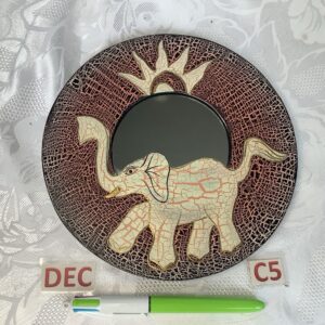 Miroir rond avec éléphant dec.c5