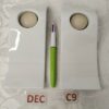 Lot de deux porte-bougie blanches en porcelaine dec.c9