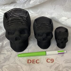 Lot de 3 pots tête de mort dec.c9