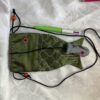 Petit sac poisson vert foncé en tissu
