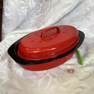 Cocotte métal émaillée rouge Cui.c7