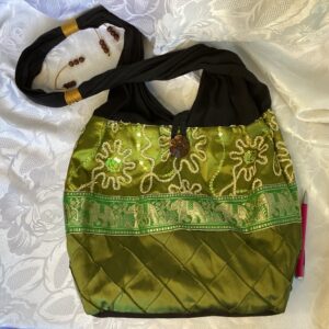 Sac style indien vert