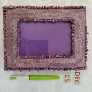 Cadre photo violet 17x22 cm avec support d'appui dec.c5
