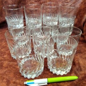 Lot de 4 verres à whisky décorés ver.c2