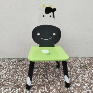 Petite chaise vache en bois pue.in