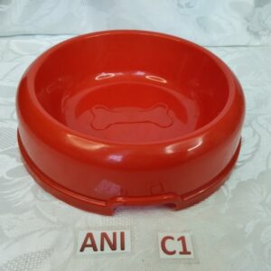Grande gamelle rouge chien ani.c1