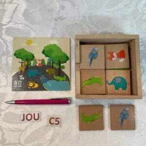 Domino en bois animaux terrestres jou.c5
