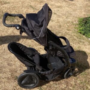 Poussette double trekko graco 3 roues