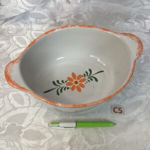 Cocotte  vintage fleur orange Cui.c5