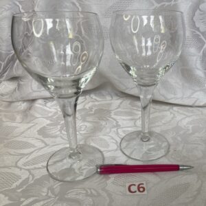 Lot de deux très grands verres ballons vin ver.c6