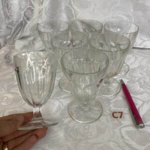 Lot de 7 verres à eau solides ver.c7