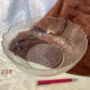Grand saladier en verre pressé Cui.c19