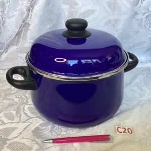 Petite cocotte bleue métal émaillé Cui.c20