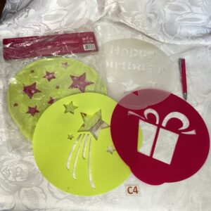 Lot de 6 pochoirs à gâteaux cui.c4