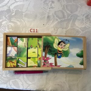 Cubes en bois vintage JOU.c11