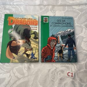 Lot de deux livres bibliothèque verte len.c1