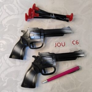 Lot de deux pistolets avec flèches plastique JOU.c6