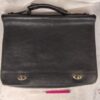 mallette souple noir en cuir Henri Hery