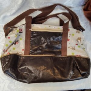Grand sac cabas motif animaux ferme
